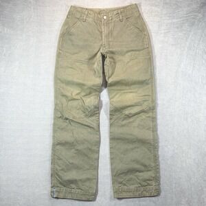 Vintage Diesel Double Knee Workwear Pants Beige Mens 31 Fits 29x32 Duck Canvas